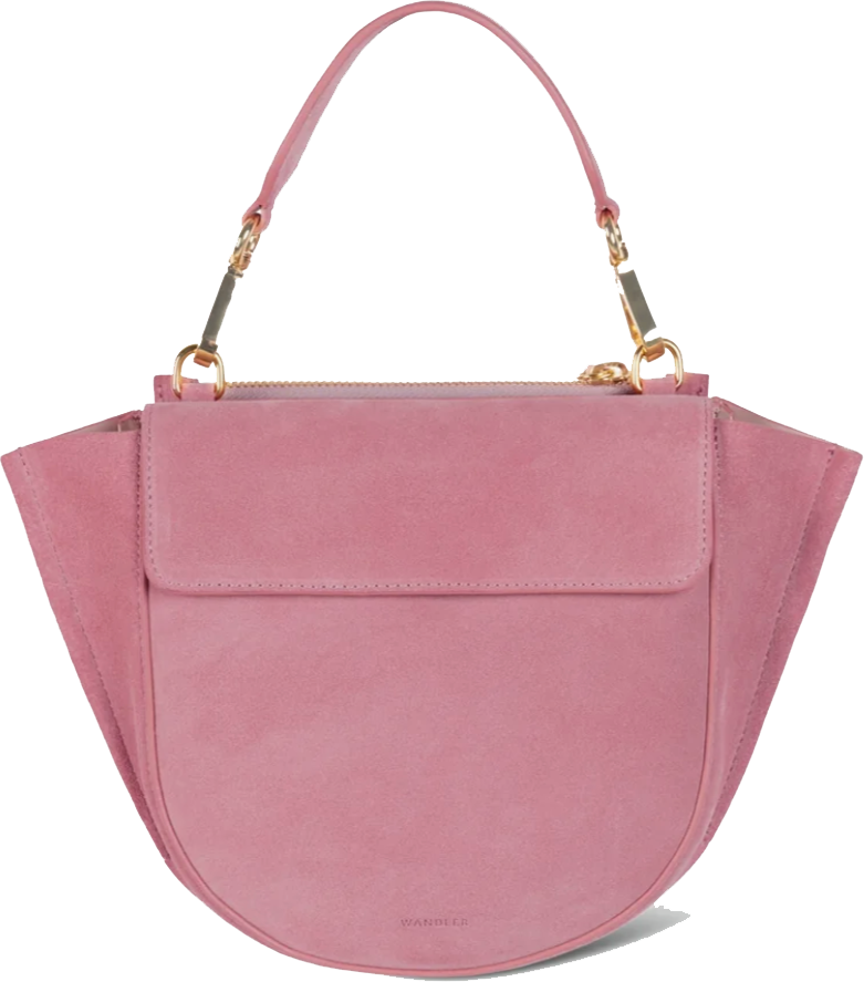 Wandler Hortensia Mini Apricot Suede Roze