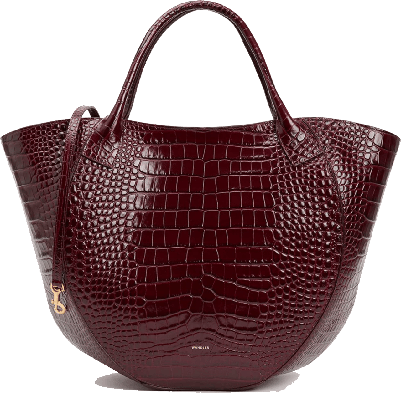 Wandler Hortensia Shopper Bordo Croc Rood