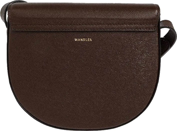 Wandler Veneto Crossbody Small Soil Caviar Bruin