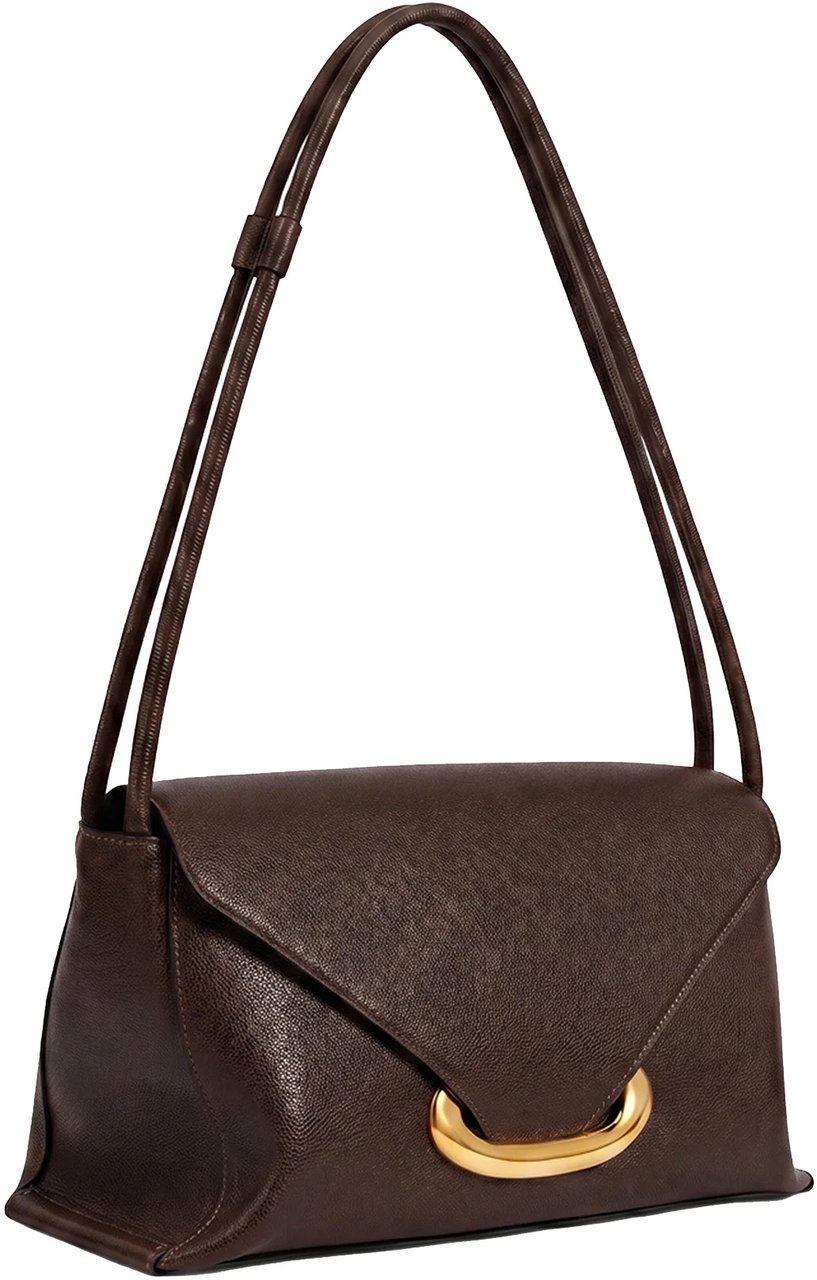 Wandler Veneto Shoulderbag Large Soil Caviar Bruin