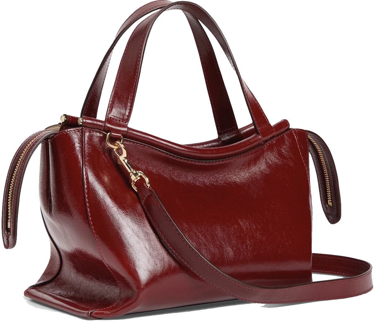 Wandler Ida Bag Small Ruby Glaze Rood
