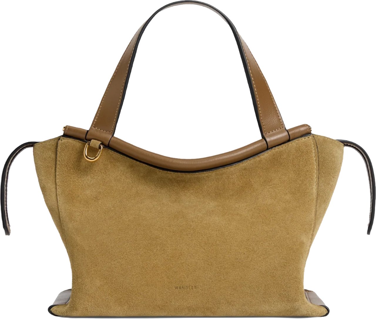 Wandler Ida Bag Small Khaki Suede Groen
