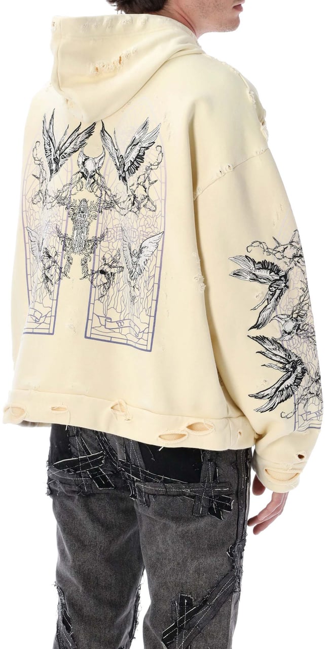 Who Decides War Ascension Hooded Pullover Cloud Wit