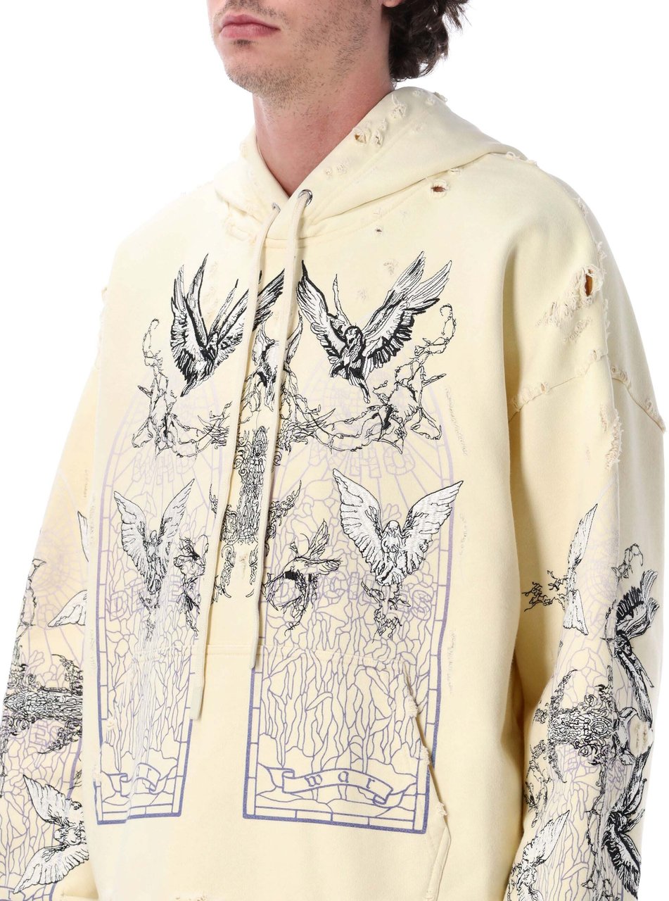 Who Decides War Ascension Hooded Pullover Cloud Wit