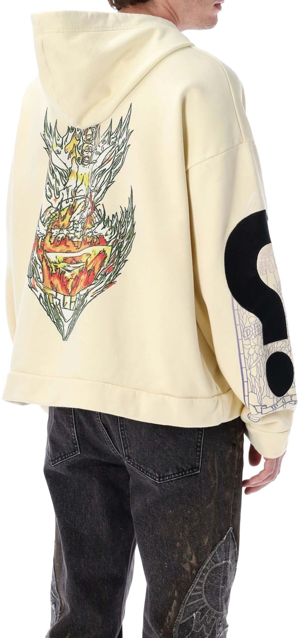 Who Decides War Engulfed Memories Zip Up Bianco Wit
