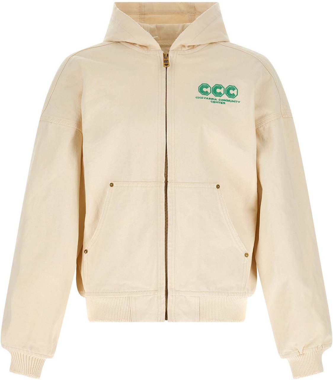 WILLY CHAVARRIA Bicolor Cotton Sweatshirt Geel