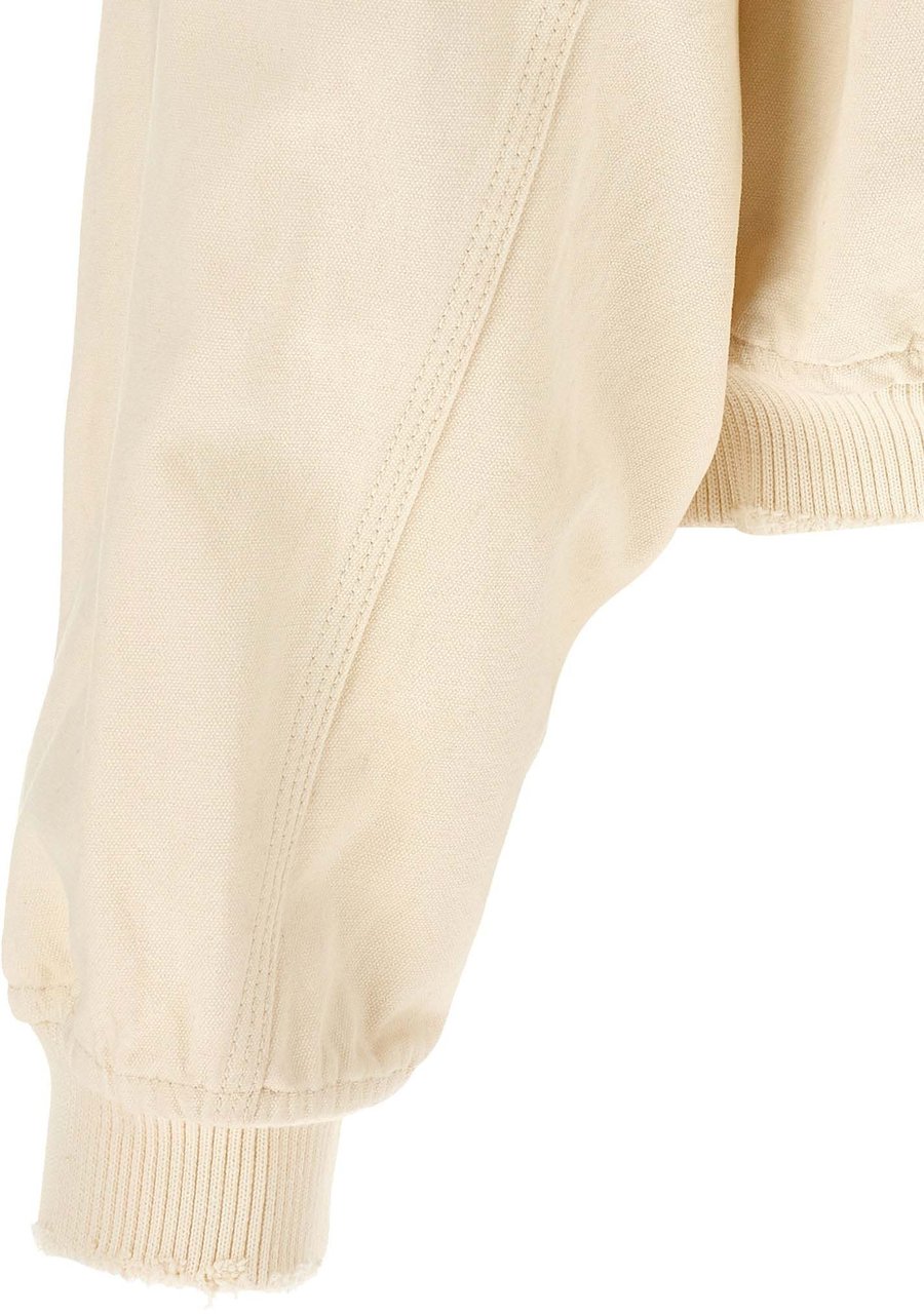 WILLY CHAVARRIA Bicolor Cotton Sweatshirt Geel