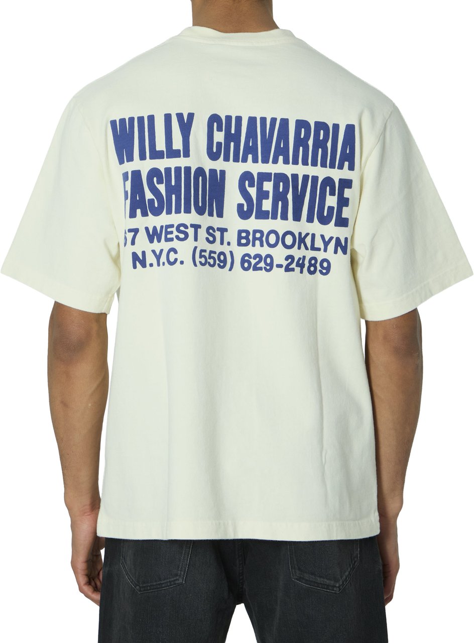 Willy Chavarria Fashion Service T-shirt Beige