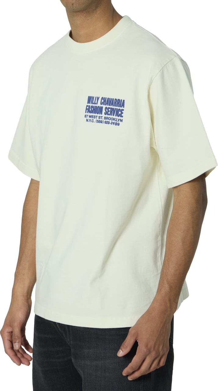Willy Chavarria Fashion Service T-shirt Beige