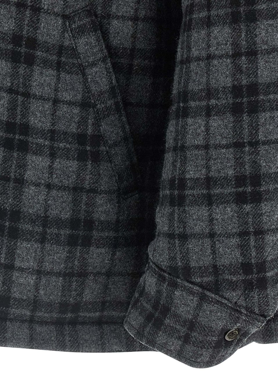 WILLY CHAVARRIA Gray Wool Full-Length Jacket Grijs