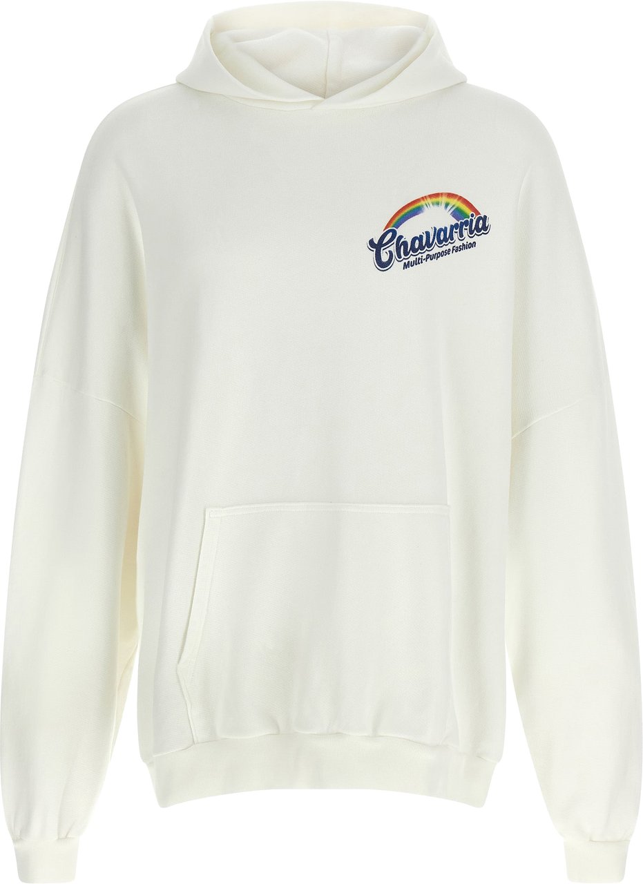 WILLY CHAVARRIA White Cotton Sweatshirt Wit