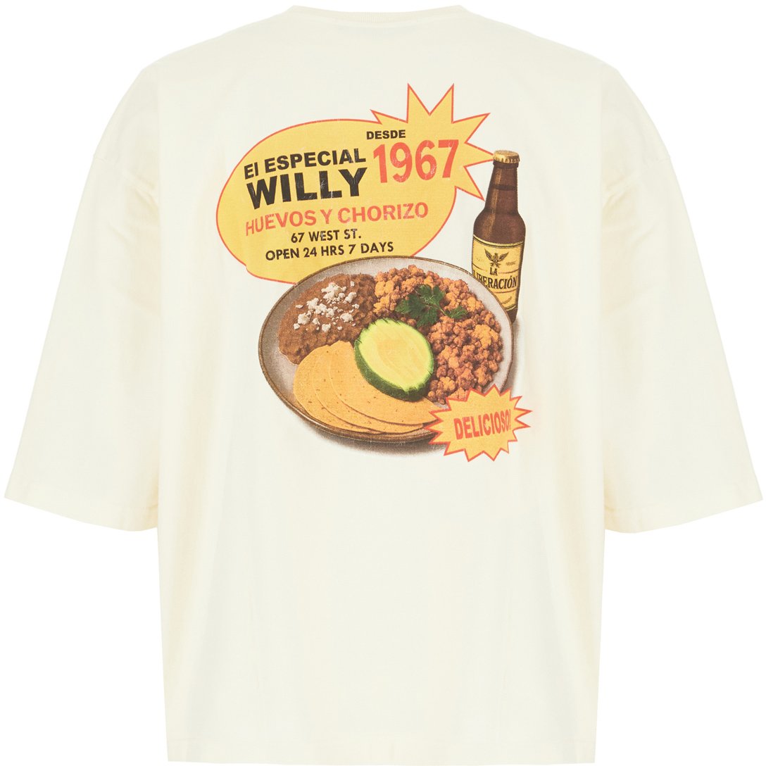 Willy Chavarria Sand cotton t-shirt Neutraal