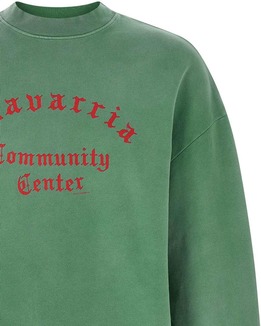WILLY CHAVARRIA Bicolor Cotton Sweatshirt Groen