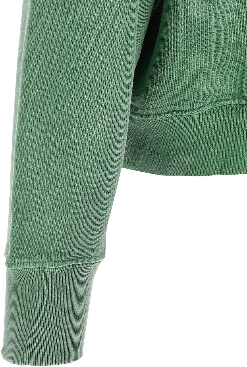 WILLY CHAVARRIA Bicolor Cotton Sweatshirt Groen