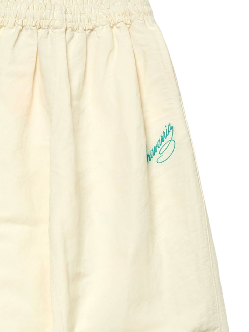 Willy Chavarria Cream Embroidered Viscose-Blend Pants Neutraal