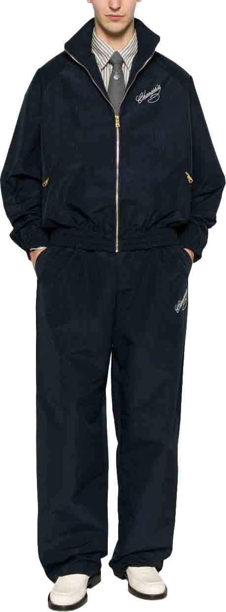 Willy Chavarria Trousers Blue Navy