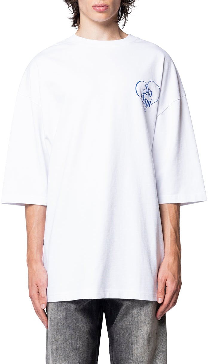 Willy Chavarria PRECIOUS SAD PAPI NORTHSIDER TEE WHITE Wit