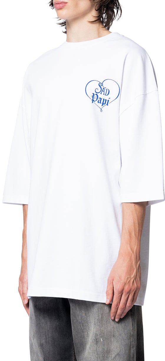 Willy Chavarria PRECIOUS SAD PAPI NORTHSIDER TEE WHITE Wit