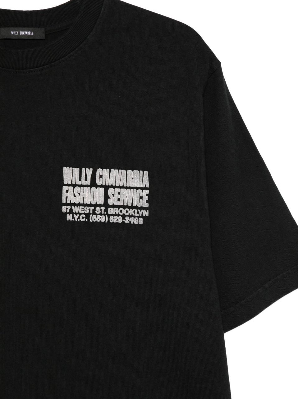 Willy Chavarria T-Shirts And Polos Black Zwart