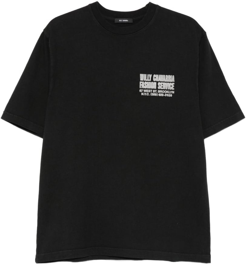 Willy Chavarria T-Shirts And Polos Black Zwart
