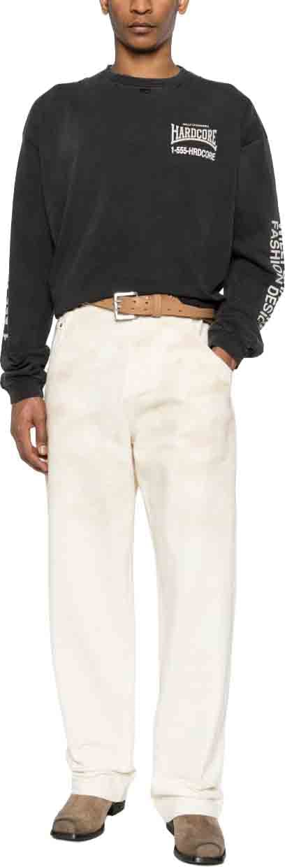 Willy Chavarria T-Shirts And Polos Black Donkergrijs