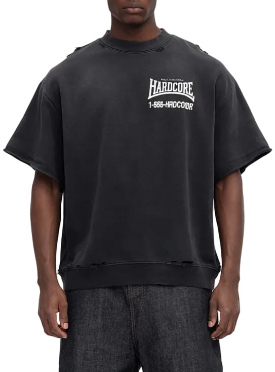 Willy Chavarria "HARDCORE" MUSCLE TEE BLACK Divers