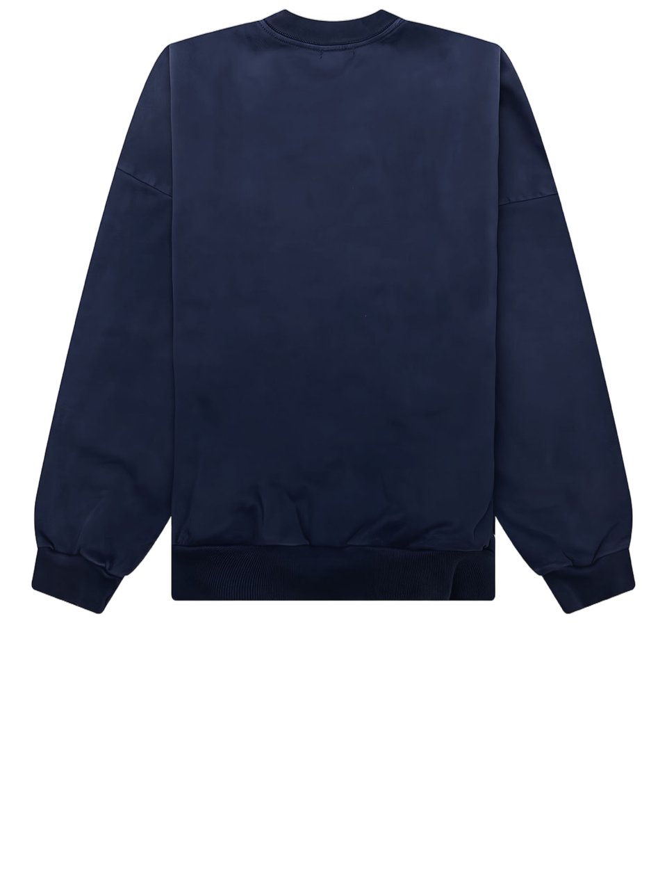 Willy Chavarria Navy Contrast Logo Cotton Sweatshirt Zwart