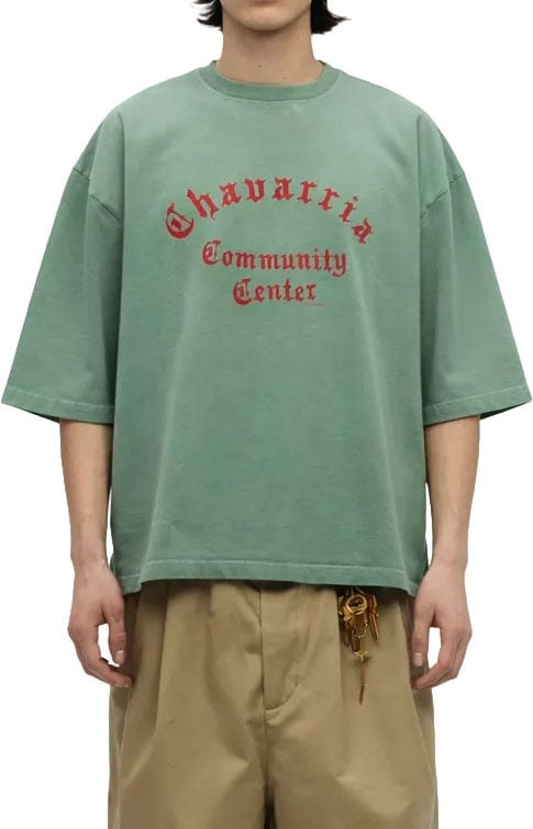 Willy Chavarria CHAVARRIA COMMUNITY CENTER BUFFALO TEE MARINE GREEN Divers