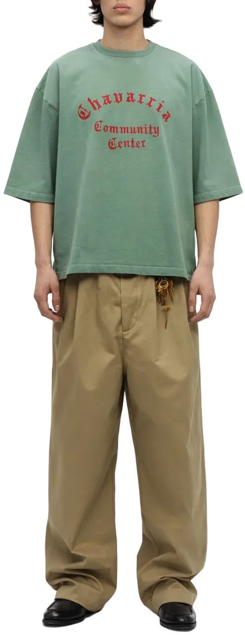 Willy Chavarria CHAVARRIA COMMUNITY CENTER BUFFALO TEE MARINE GREEN Divers