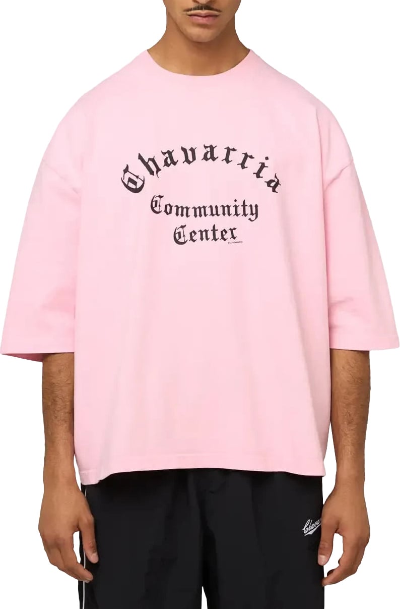 Willy Chavarria CHAVARRIA COMMUNITY CENTER BUFFALO TEE ALMOND BLOSSOM Divers