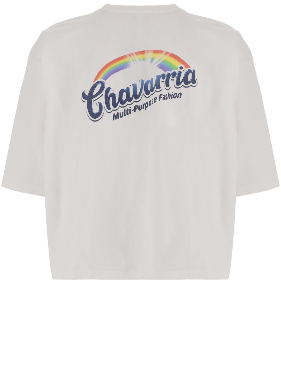 Willy Chavarria Cotton T-Shirt with Vibrant Rainbow Print Wit