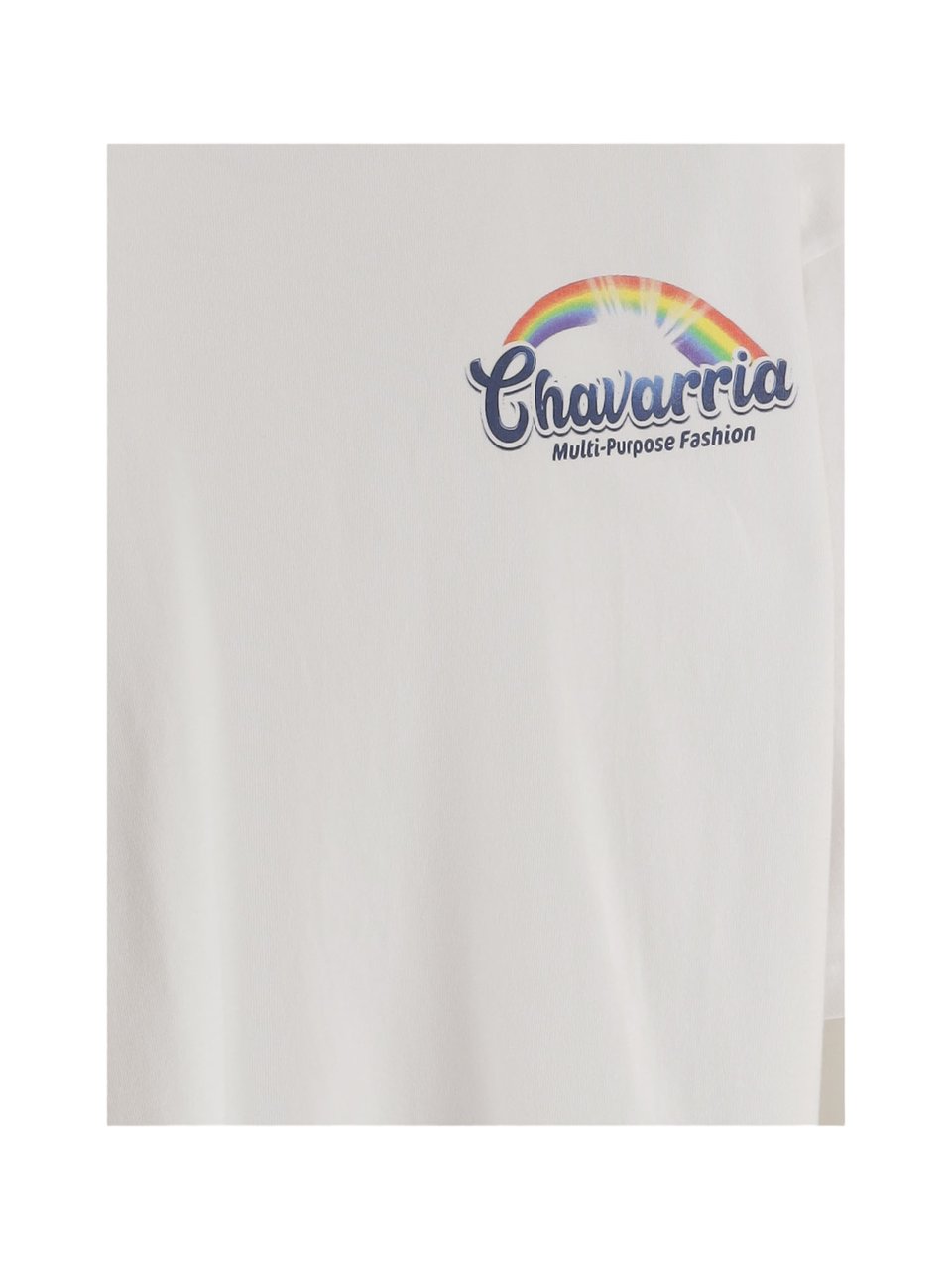 Willy Chavarria Cotton T-Shirt with Vibrant Rainbow Print Wit
