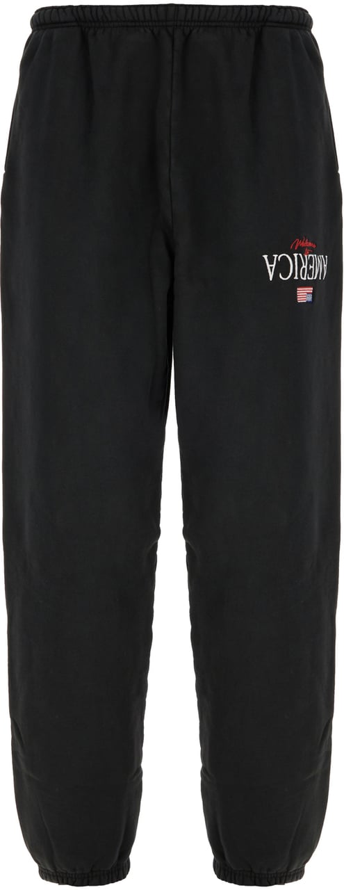 Willy Chavarria Willy Chavarria Black cotton joggers Zwart