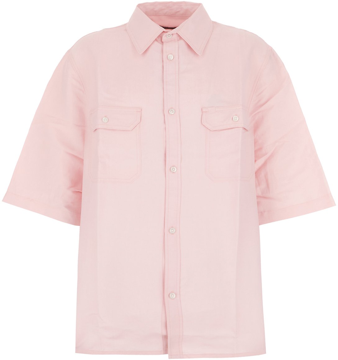 Willy Chavarria Willy Chavarria Pink polyester shirt Roze