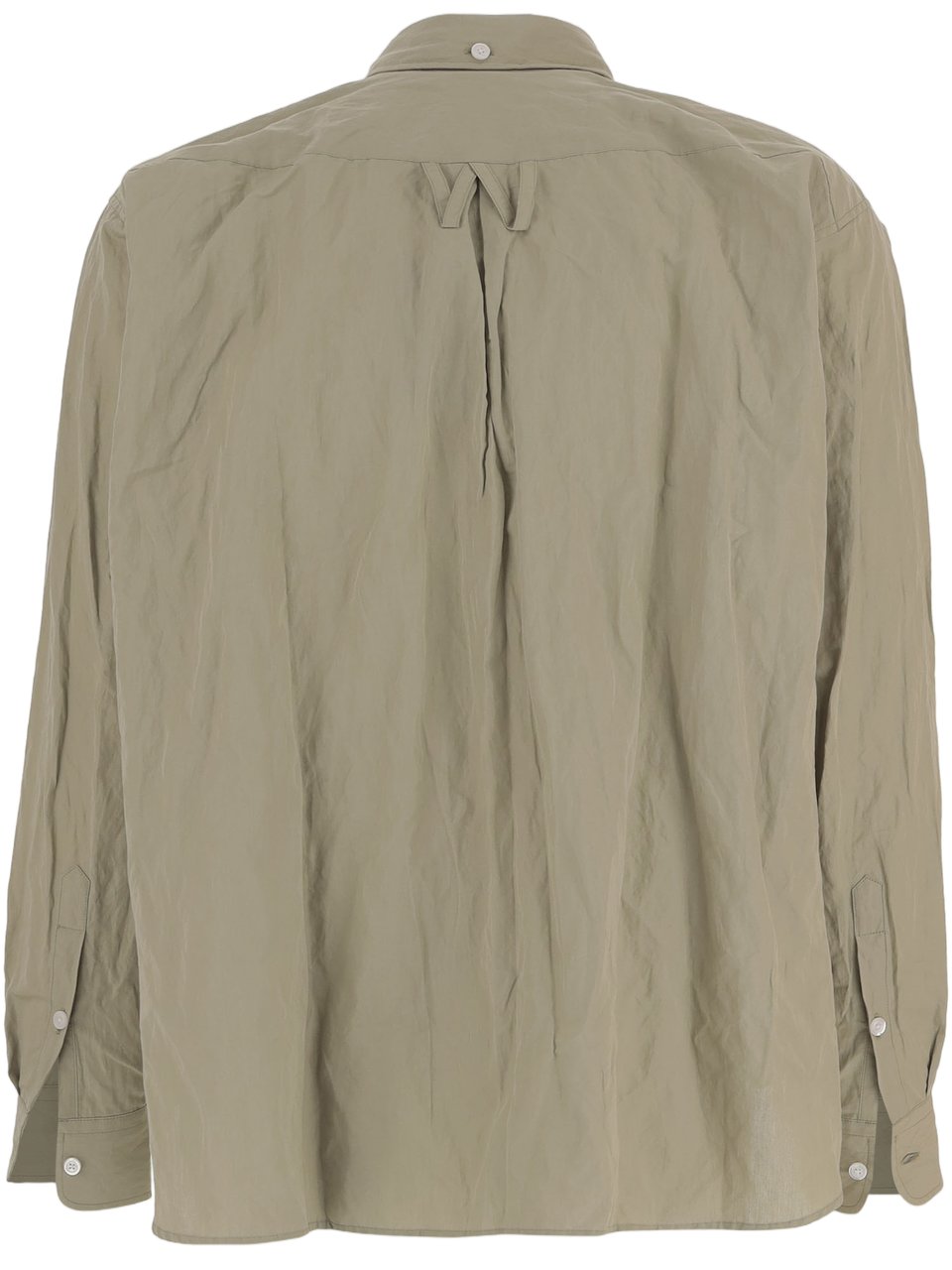 Willy Chavarria Cotton-Blend Shirt With A Crinkled Texture Grijs