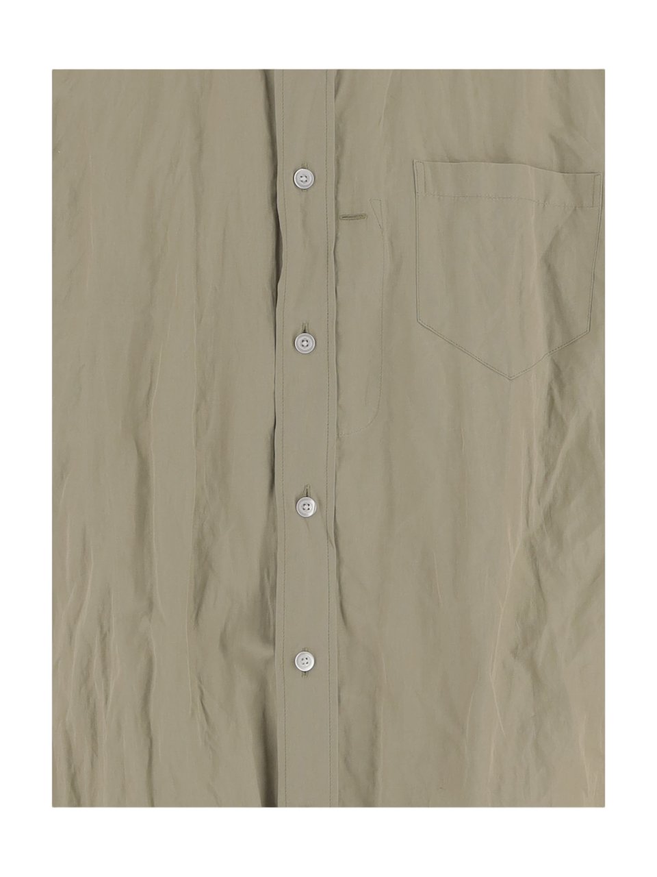 Willy Chavarria Cotton-Blend Shirt With A Crinkled Texture Grijs