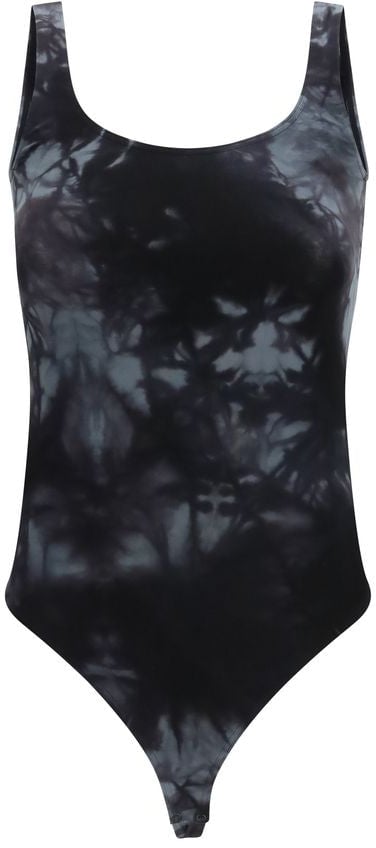 Wolford Black Cotton Bodysuit Zwart
