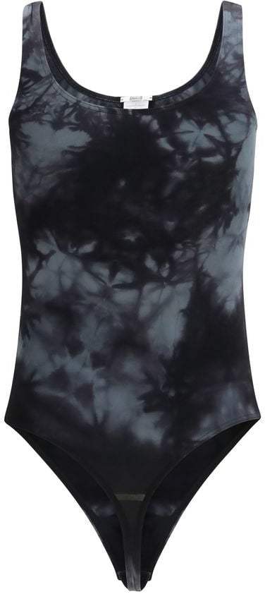 Wolford Black Cotton Bodysuit Zwart