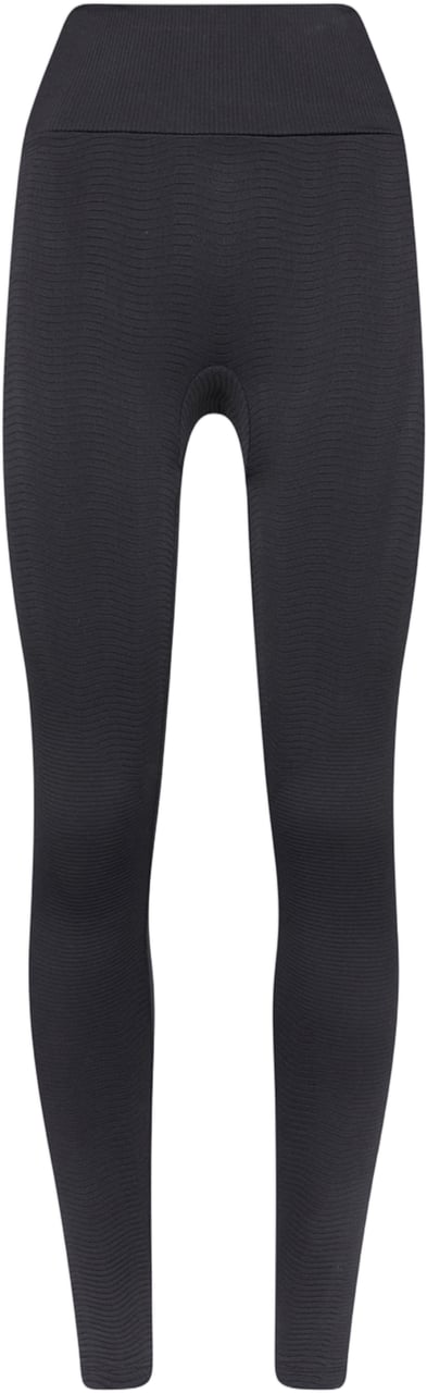 Wolford Wellness Leggings High-Waisted Ribbed Texture Leggings Zwart