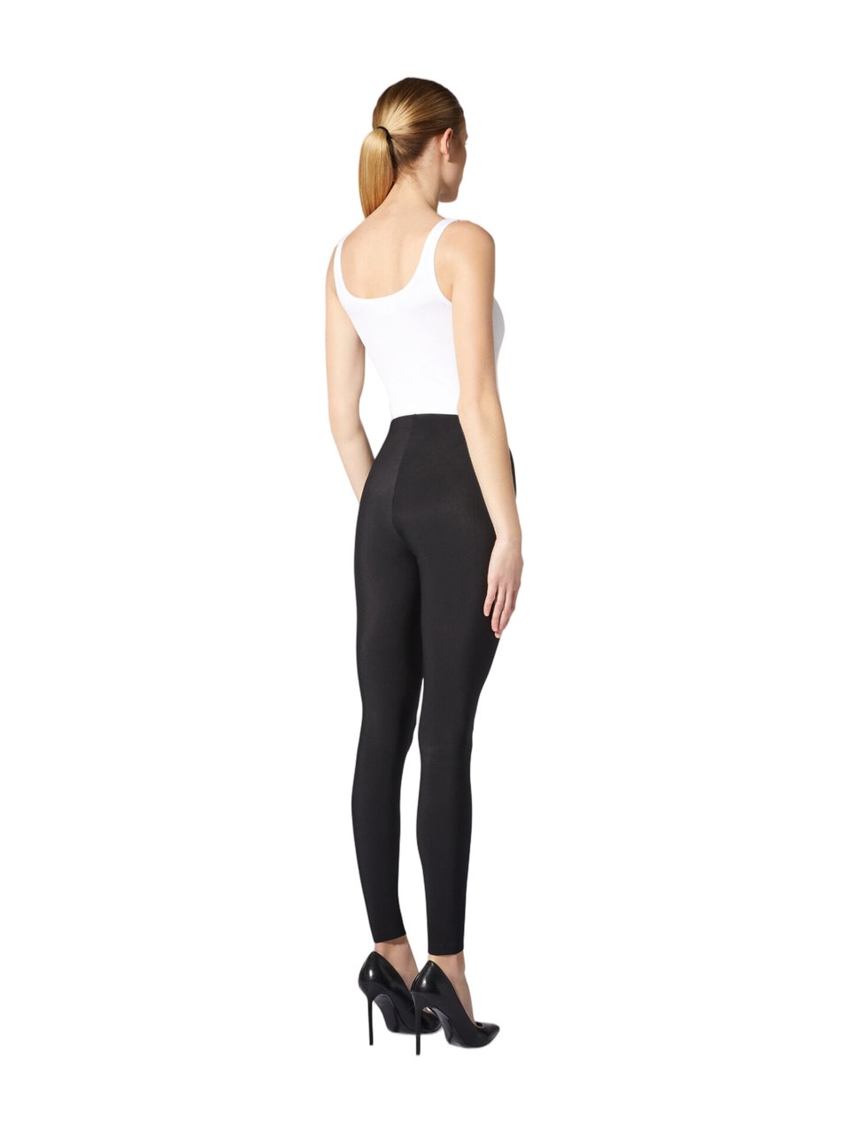 Wolford Polyamide Scuba High-Waisted Seamless Leggings Zwart