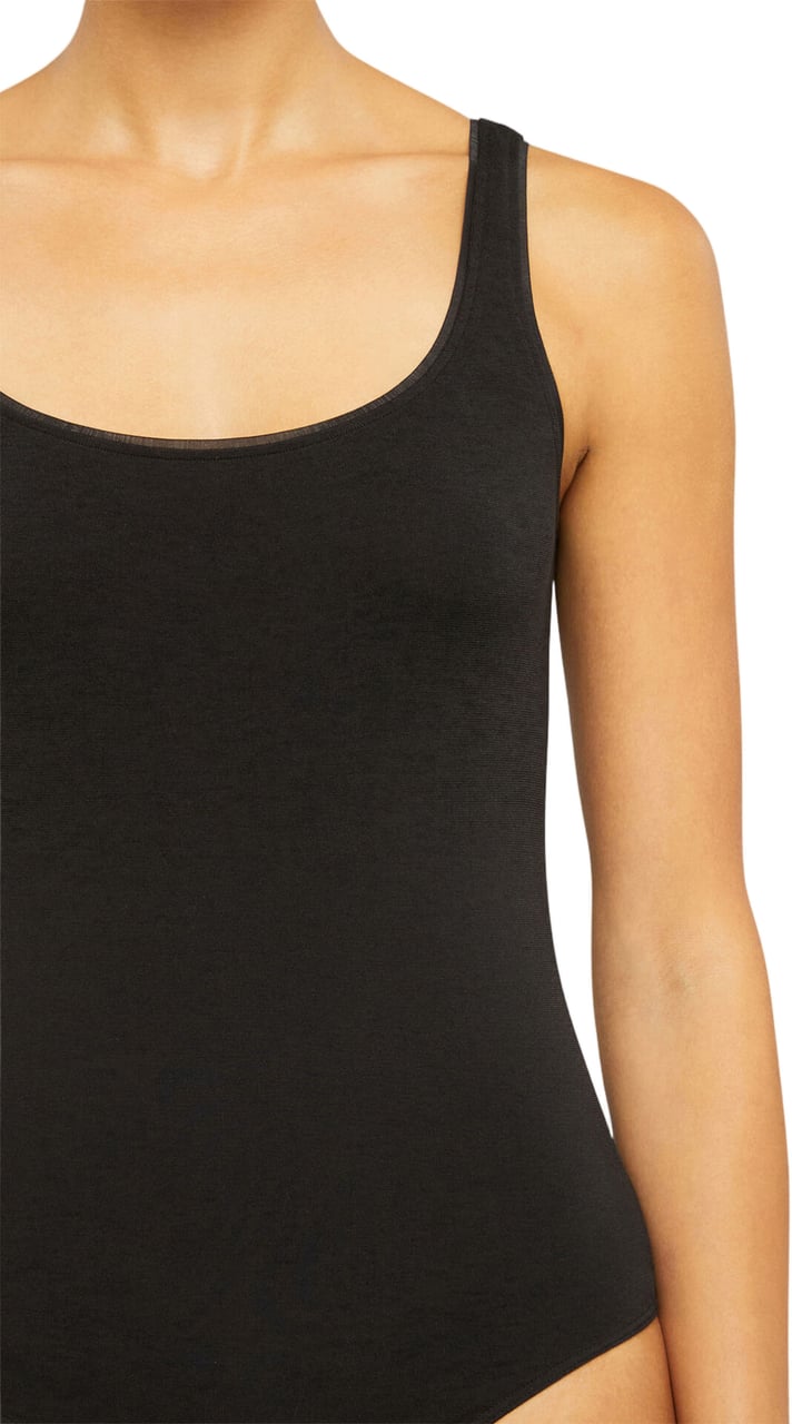 Wolford Jamaika Body Seamless Matte Circular Bodysuit Neutraal
