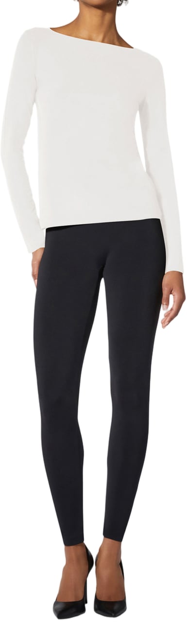 Wolford White Pure Top Long-Sleeve Seamless Top Wit