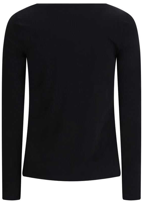 Wolford Black Modal Long Sleeve T-Shirt Zwart