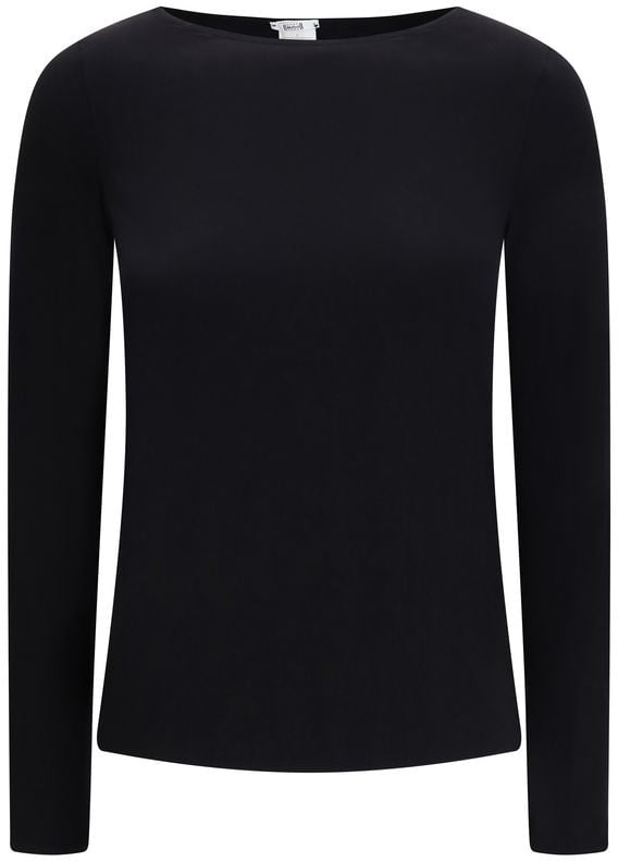 Wolford Black Modal Long Sleeve T-Shirt Zwart