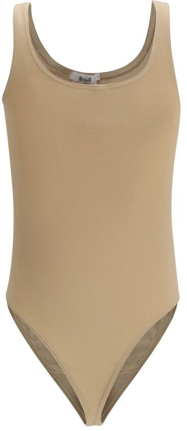 Wolford Beige Cotton Bodysuit Beige