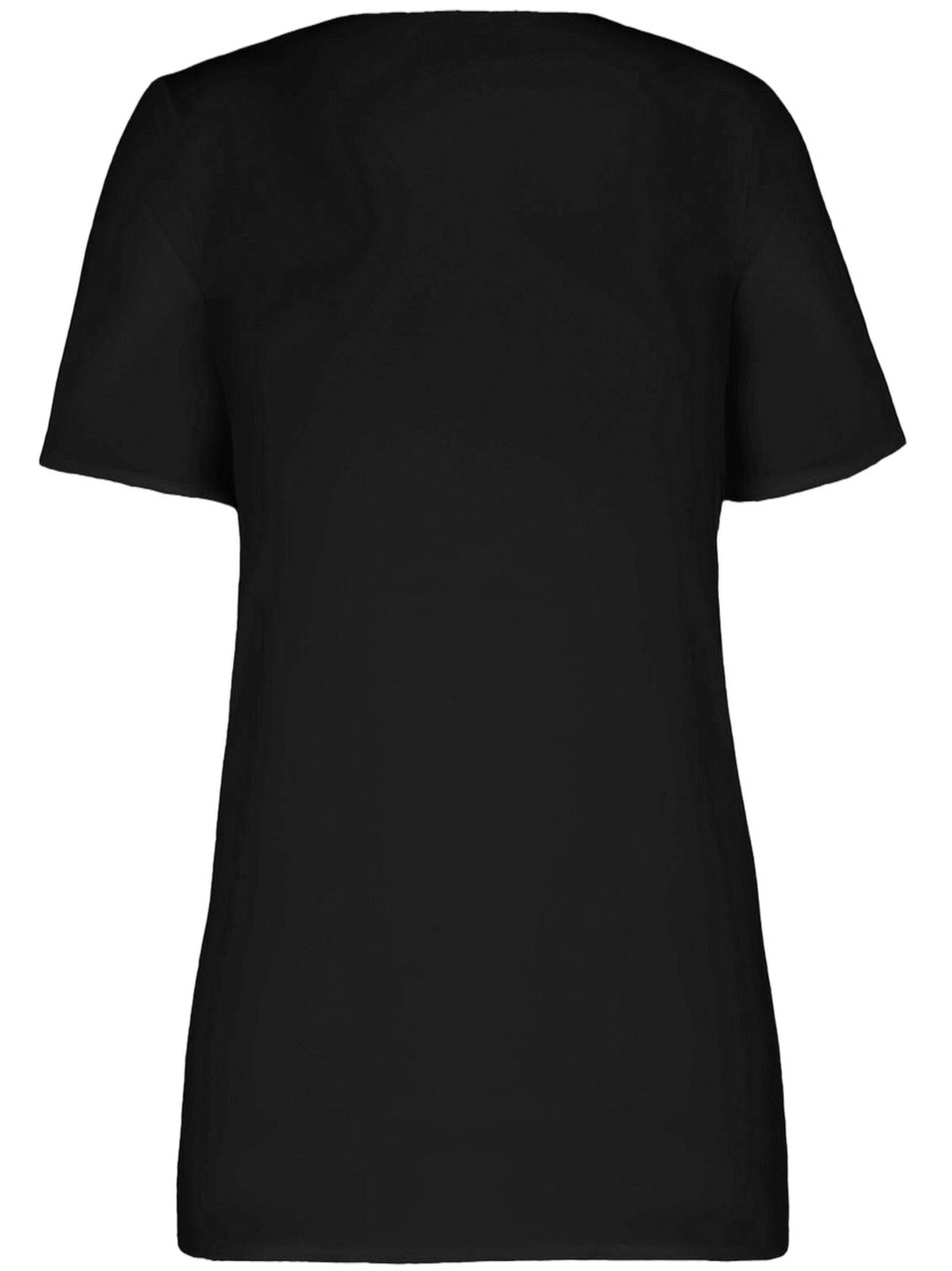 Wolford Pure Top Short-Sleeved Minimalist Cotton Top Zwart