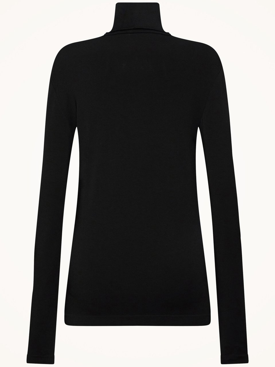Wolford Black Aurora Biodegradable Fabric Fitted Turtleneck Zwart