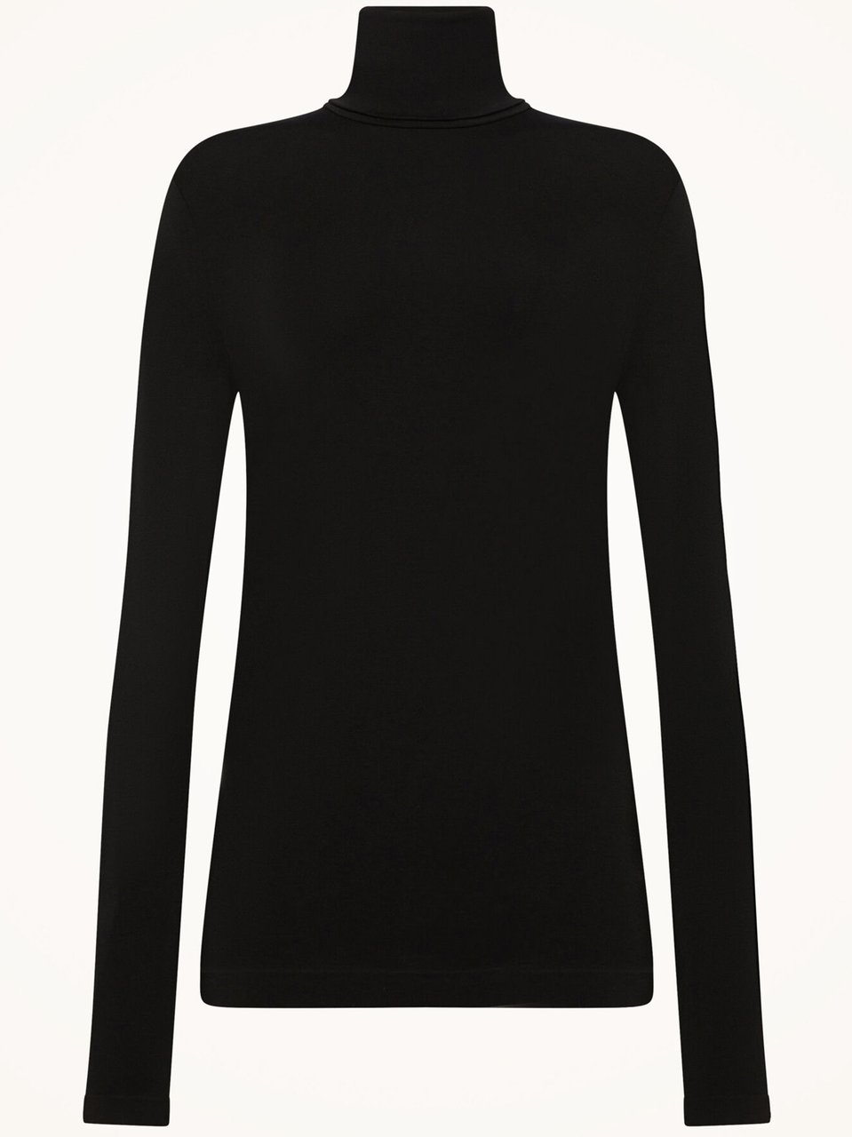 Wolford Black Aurora Biodegradable Fabric Fitted Turtleneck Zwart