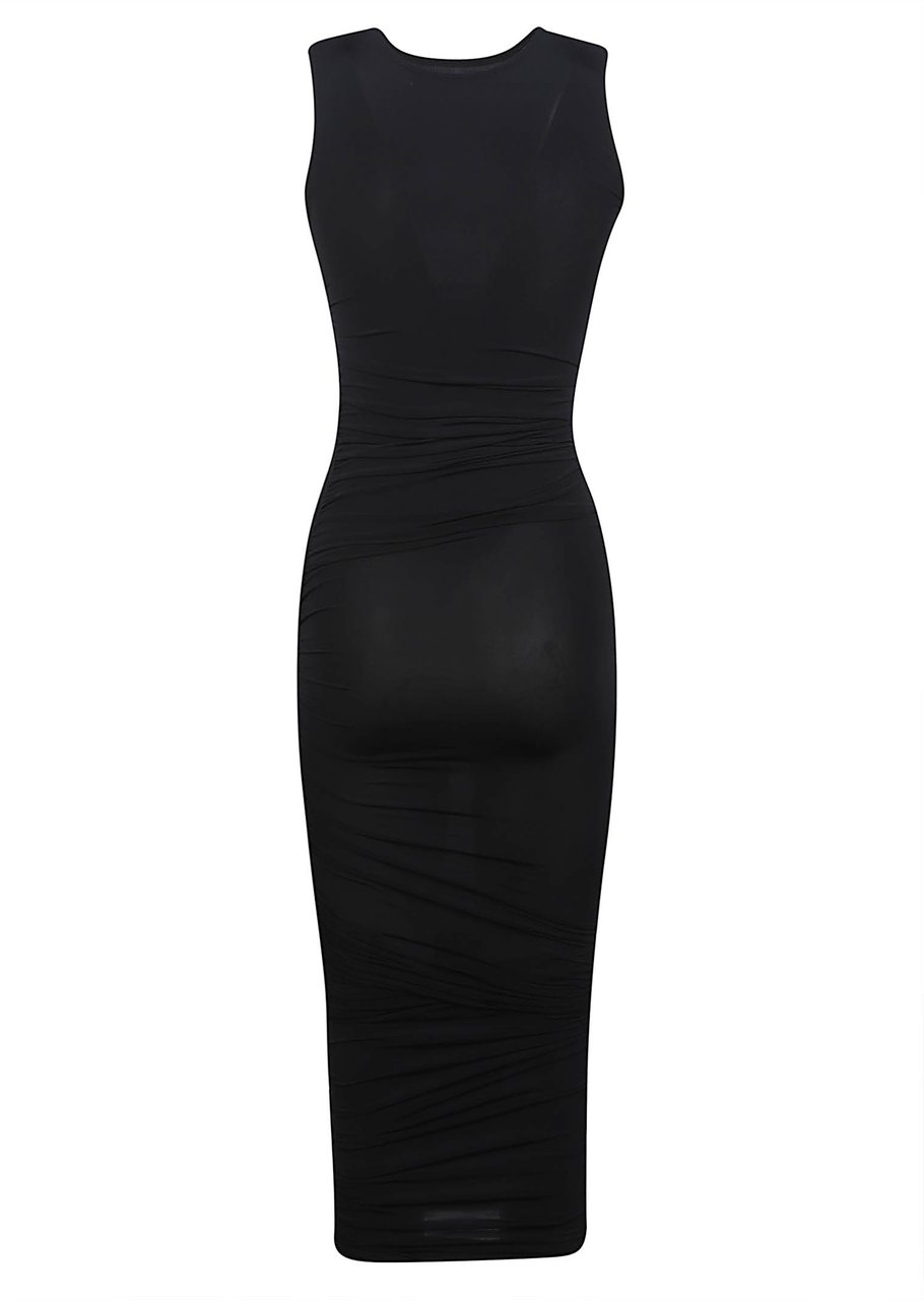 Wolford Sheer Drap Dress Zwart