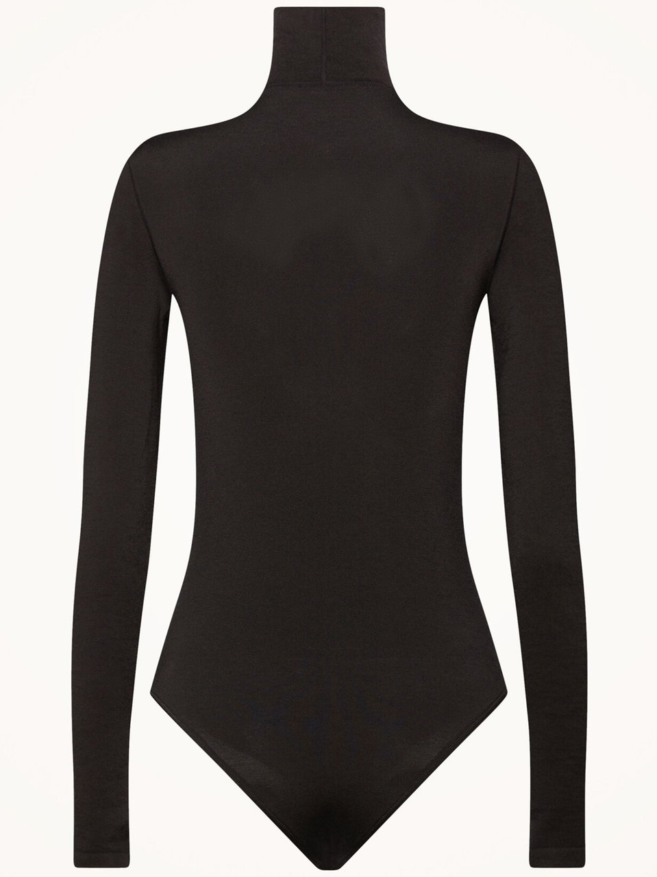 Wolford Black Colorado Matte Knit Turtleneck Bodysuit Zwart